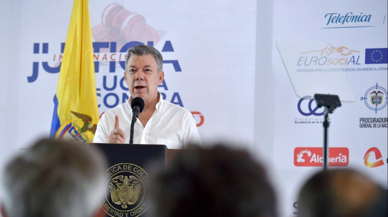 Juan Manuel Santos, presidente de Colombia.