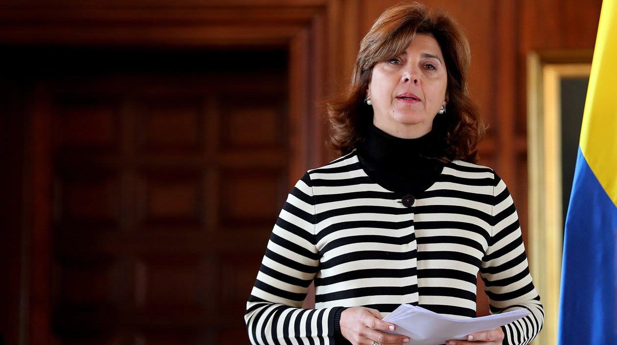 La canciller de Colombia, María Ángela Holguín