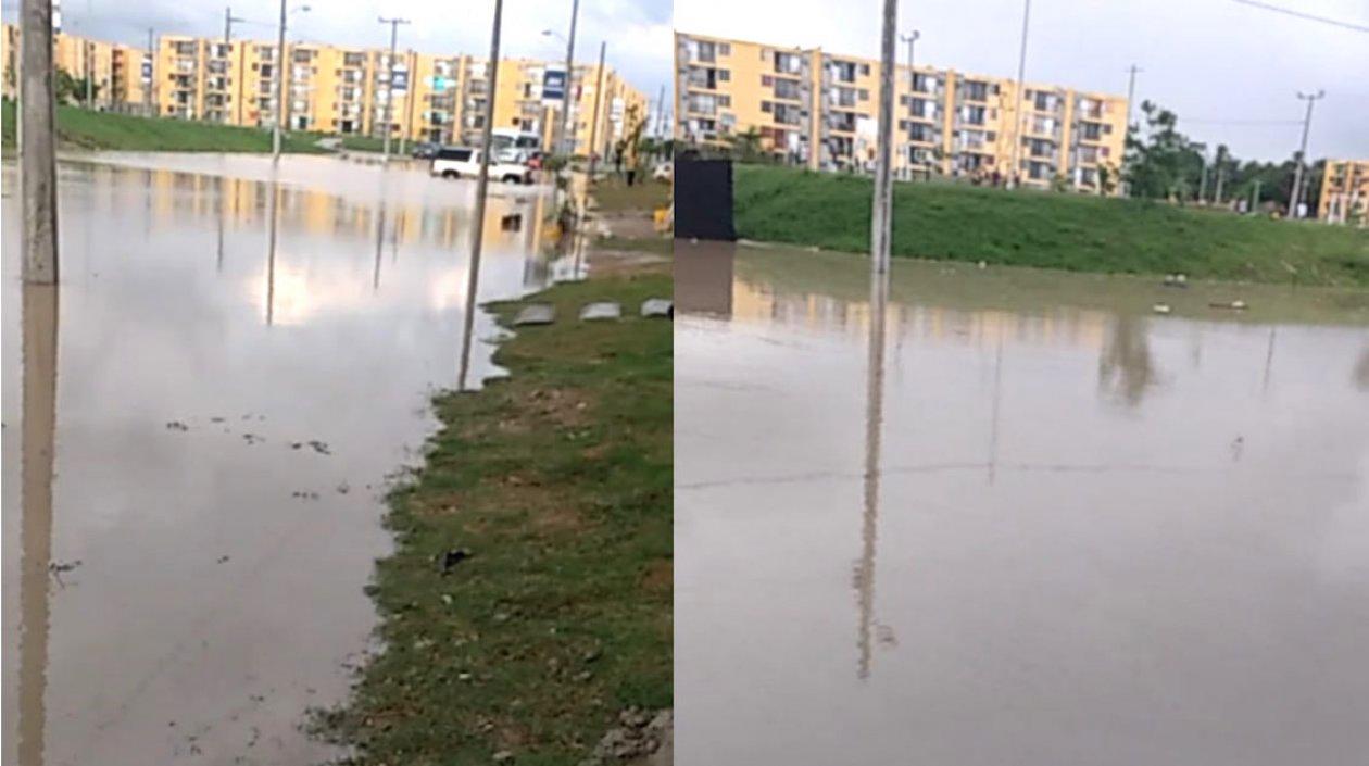 Así quedaron los acceso al conjunto residencial.