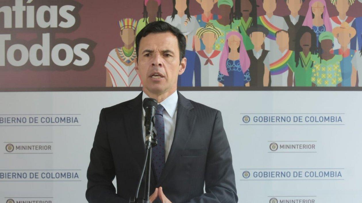 Guillermo Rivera, ministro del Interior.