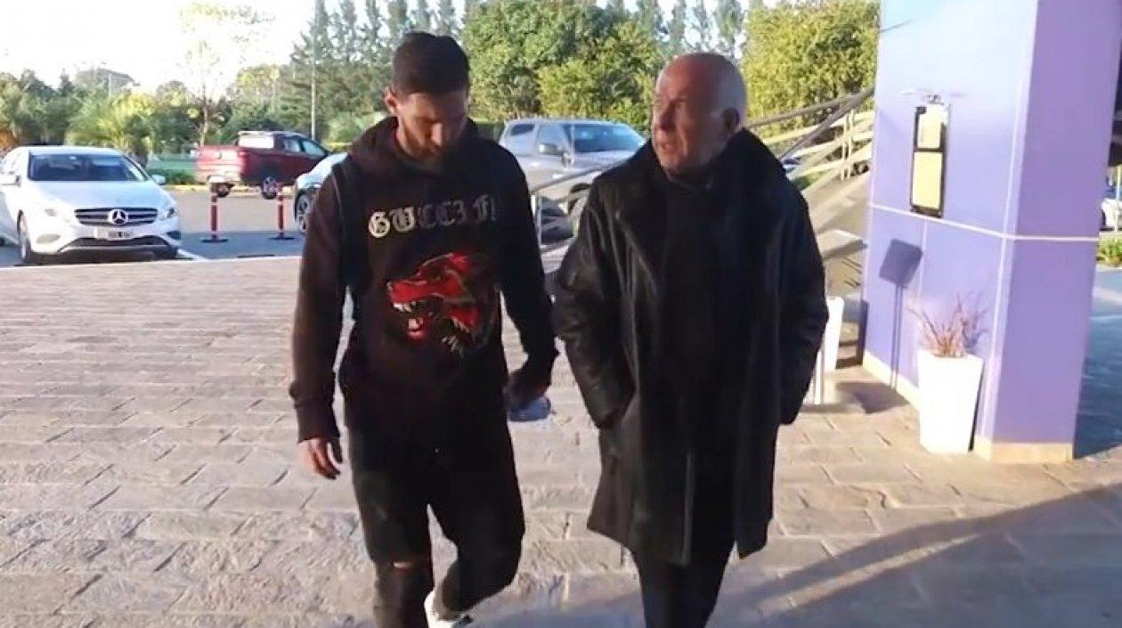 Llegada de Lionel Messi a la AFA. 