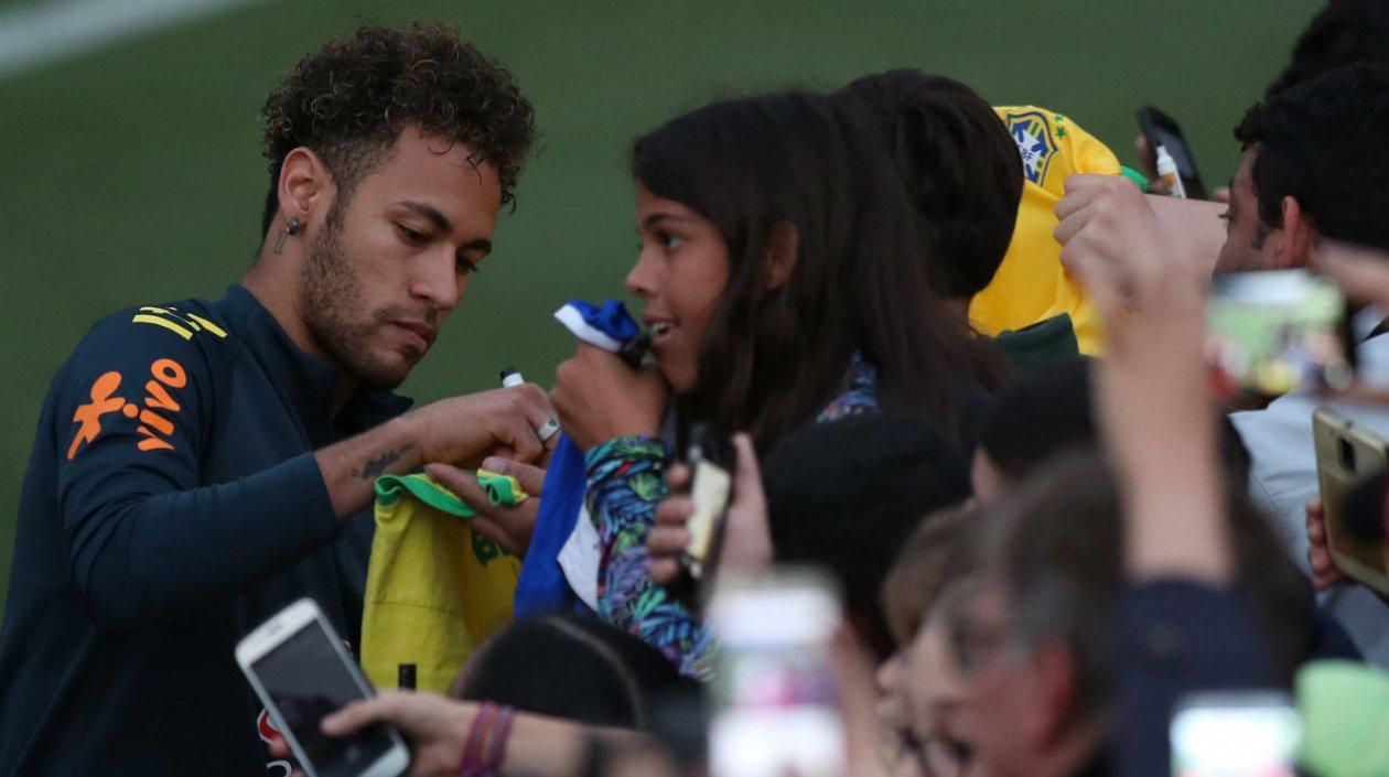Neymar, delantero brasileño. 