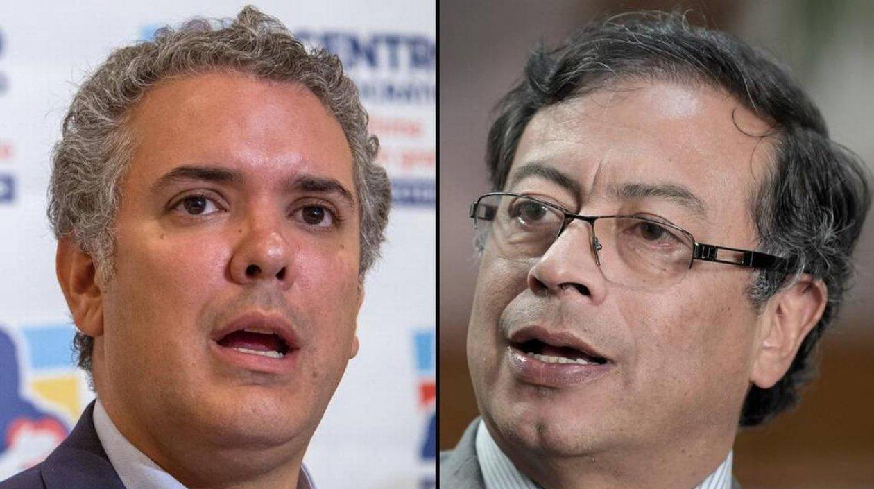 Iván Duque y Gustavo Petro.