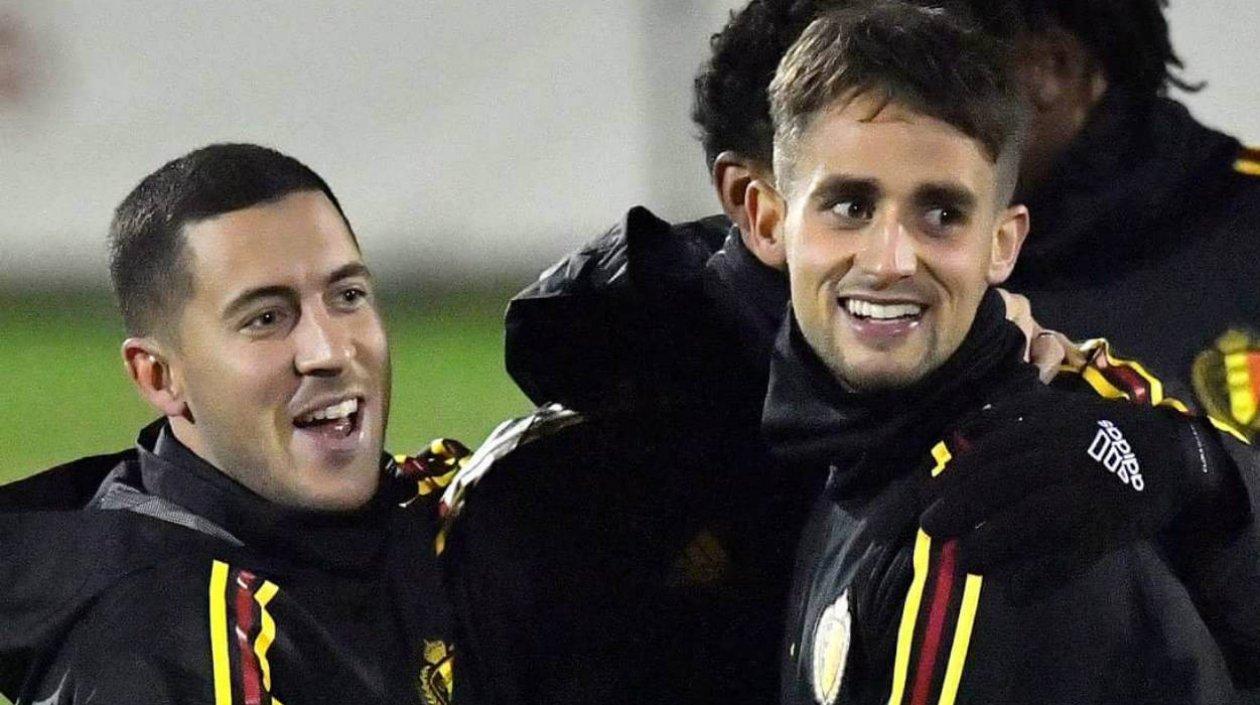 Eden Hazard y Adnan Januzaj. 