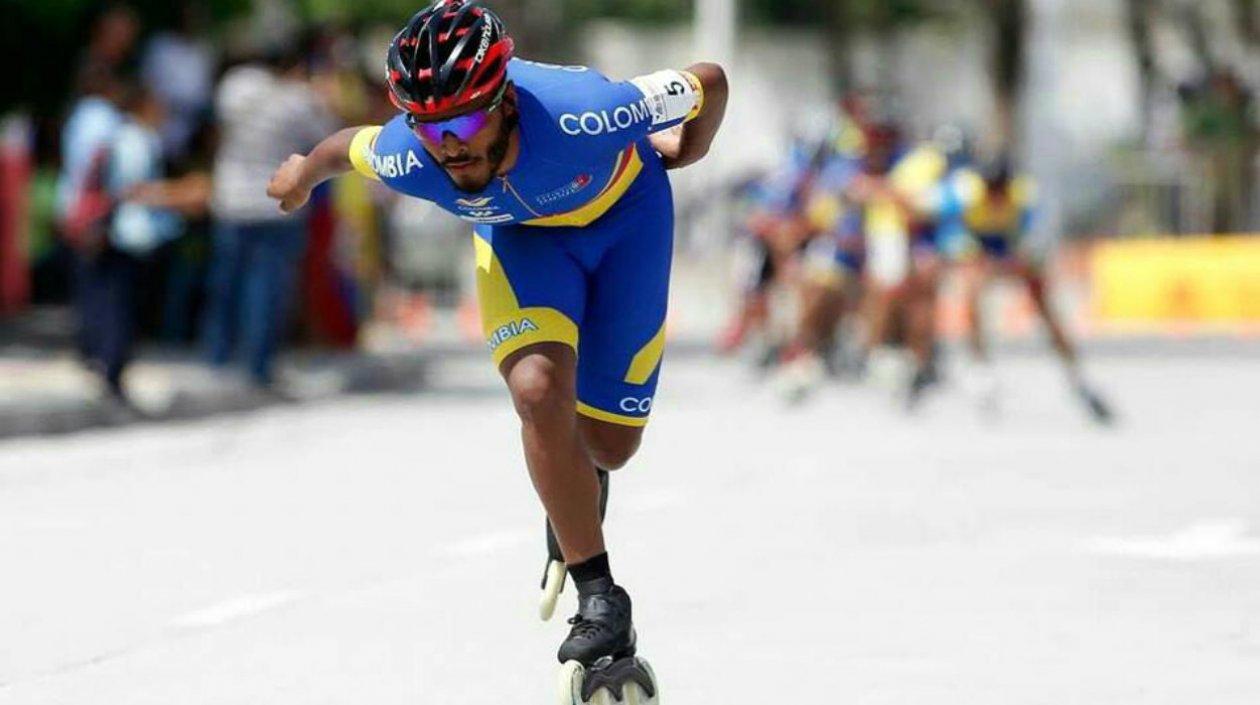 Alex Cujavante, patinador barranquillero. 