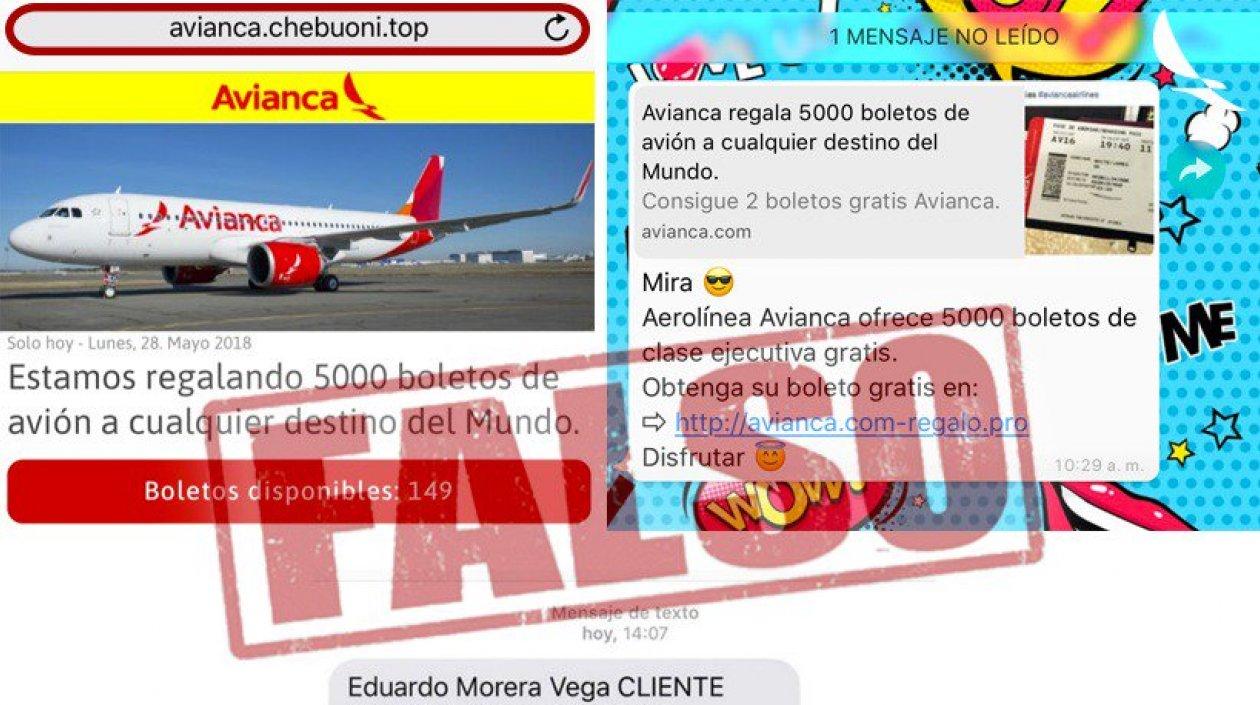 Así desmiente Avianca la promoción de los 5.000 pasajes a todo destino mundial.