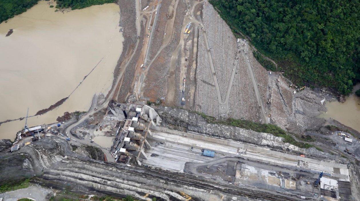 Vista aérea de Hidroituango