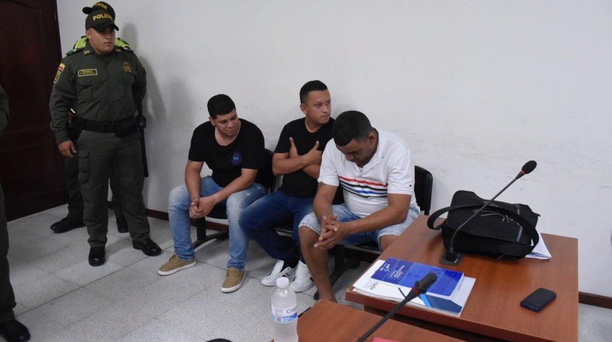  Kevin Andrés Blanco Corredor, Jesús David Narváez Martínez y Manuel Antonio Montenegro Cabarcas.