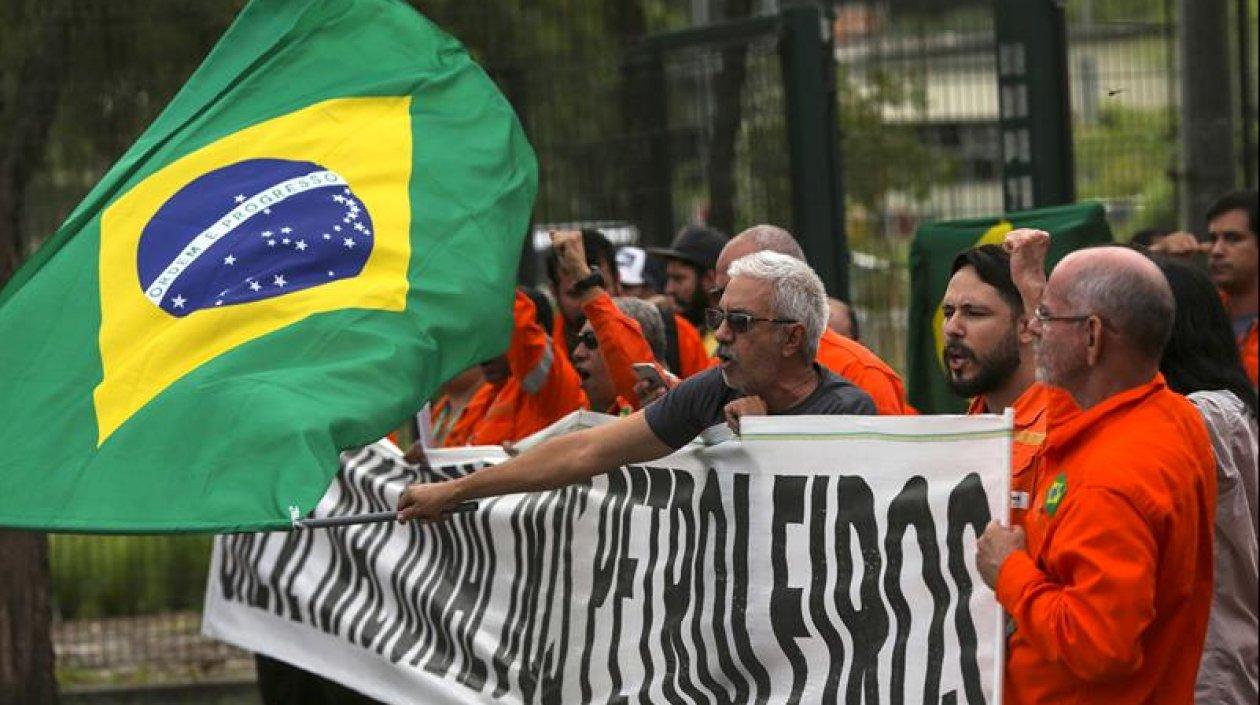 Imagen de las protestas de este miércoles. 