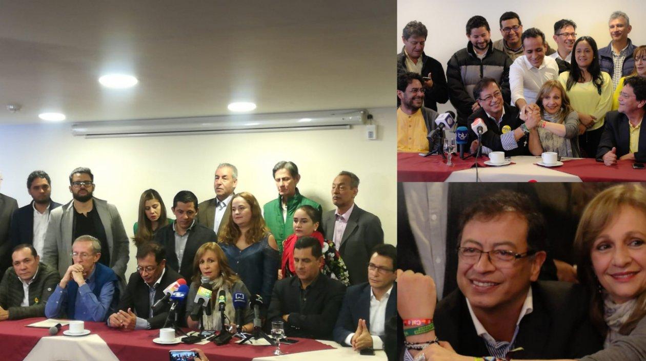 Imágenes del evento de adhesión a Gustavo Petro.