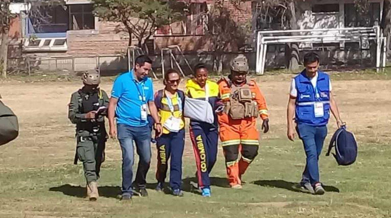 La deportista debe ser intervenida quirúrgicamente por la fractura de clavícula.