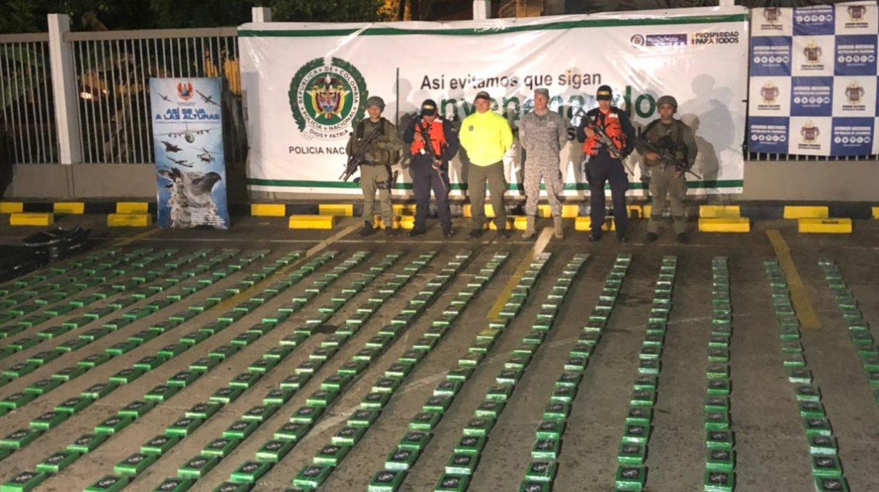 Droga hallada en el Golfo de Morrosquillo.