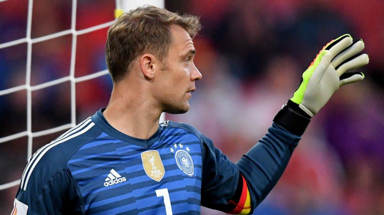 Manuel Neuer, arquero de la Selección Alemania. 