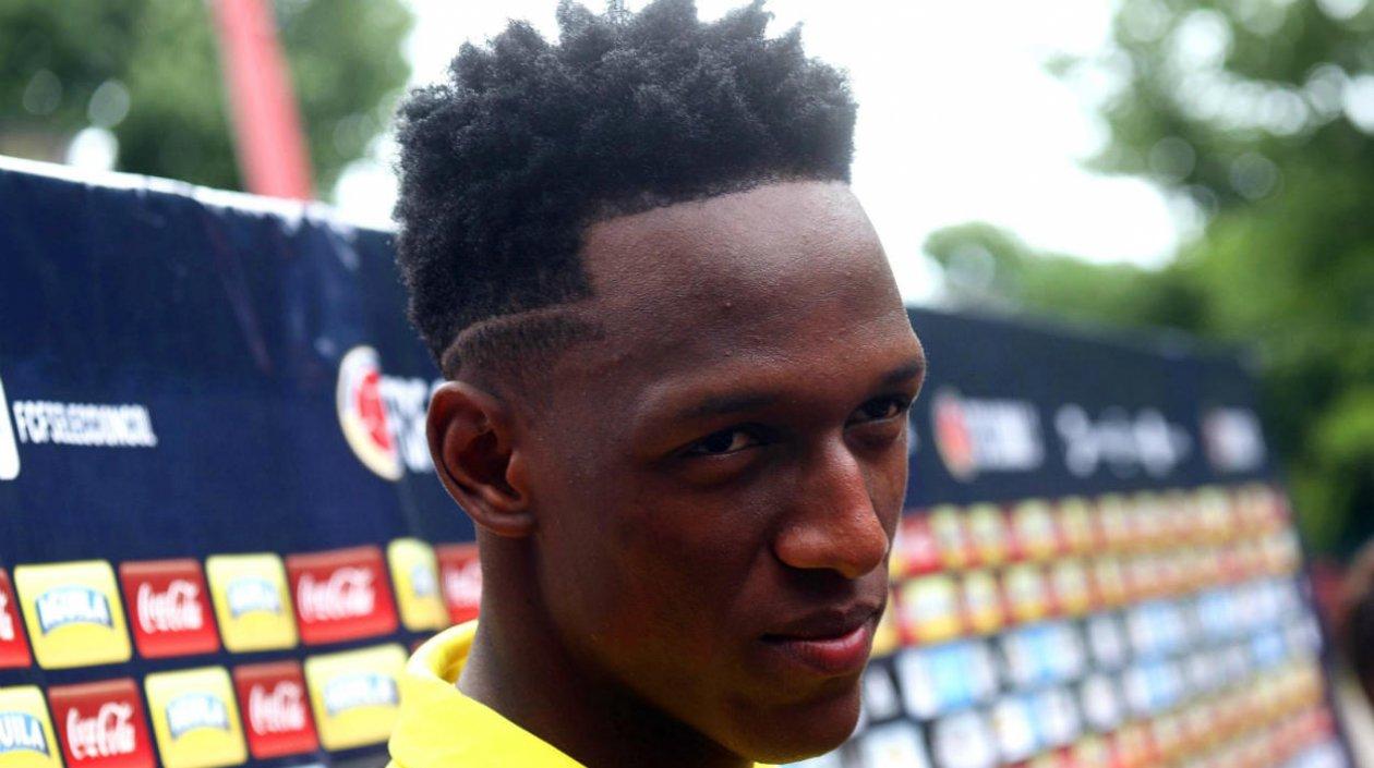 Yerry Mina, jugador de la Selección Colombia. 