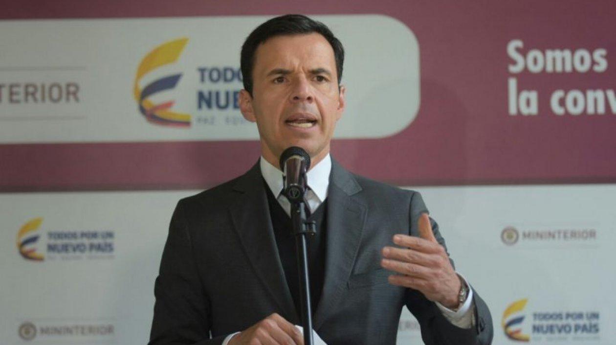 Guillermo Rivera, ministro del Interior.