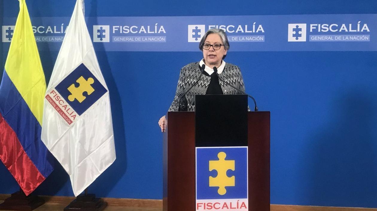 La Vicefiscal General de la Nación, María Paulina Riveros Dueñas.