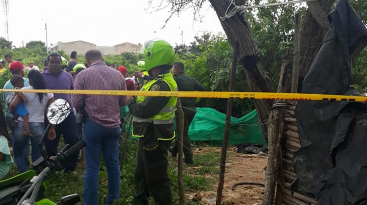 En este sector de Sabanalarga fue asesinado Iván Cuenta.