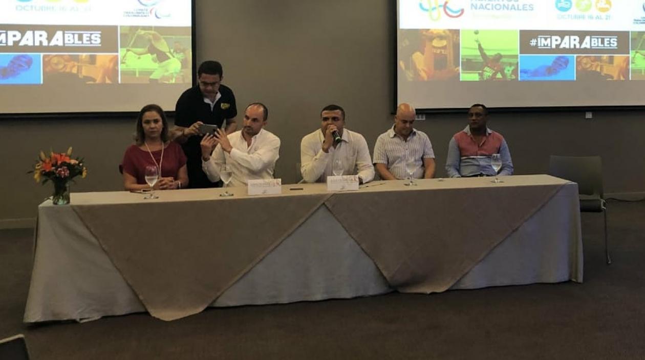 Autoridades durante la rueda de prensa de los Abiertos Nacionales 2018.