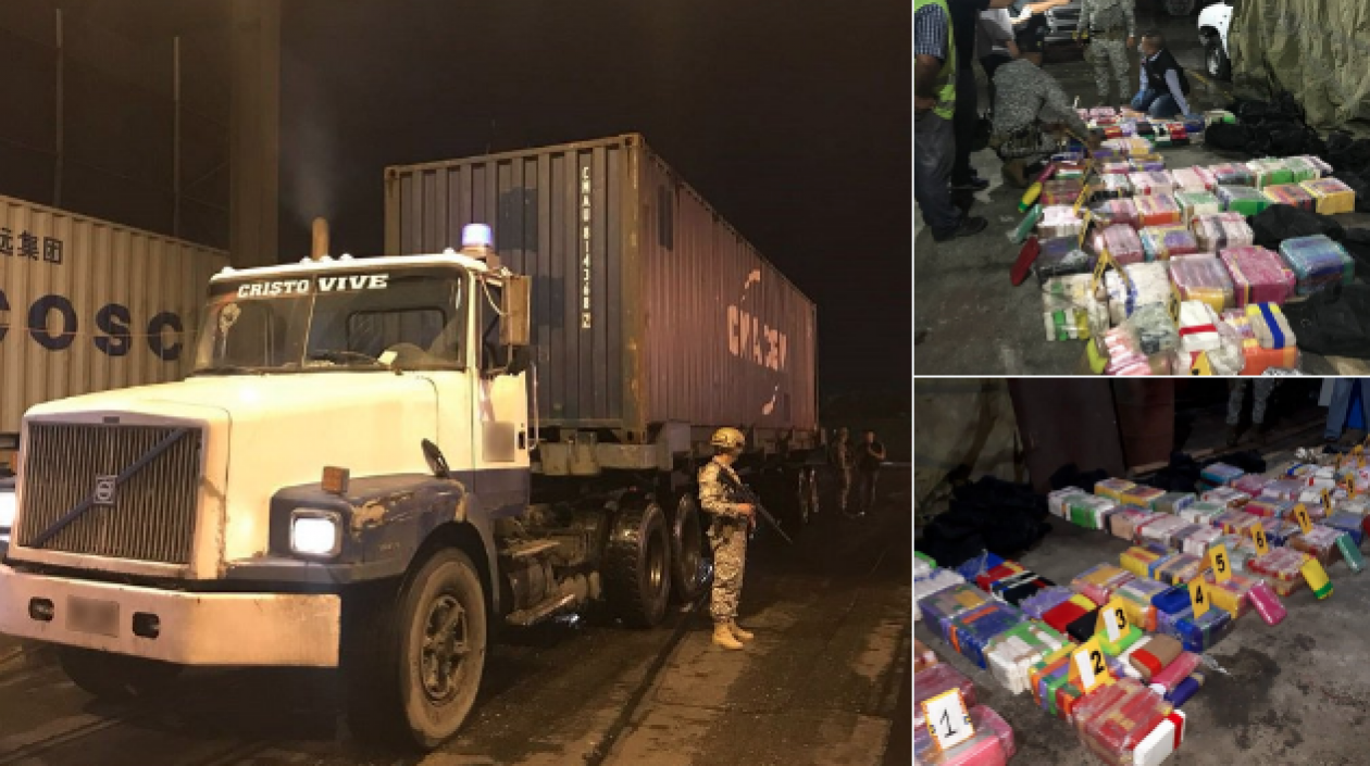 Camión en Buenaventura cargado de droga.