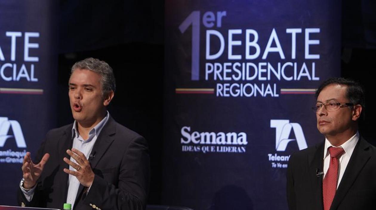 Iván Duque y Gustavo Petro, candidatos presidenciales.
