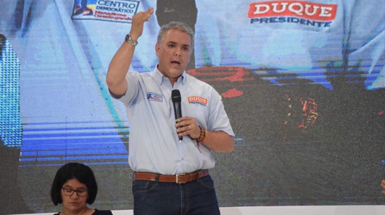 Iván Duque, candidato presidencial.