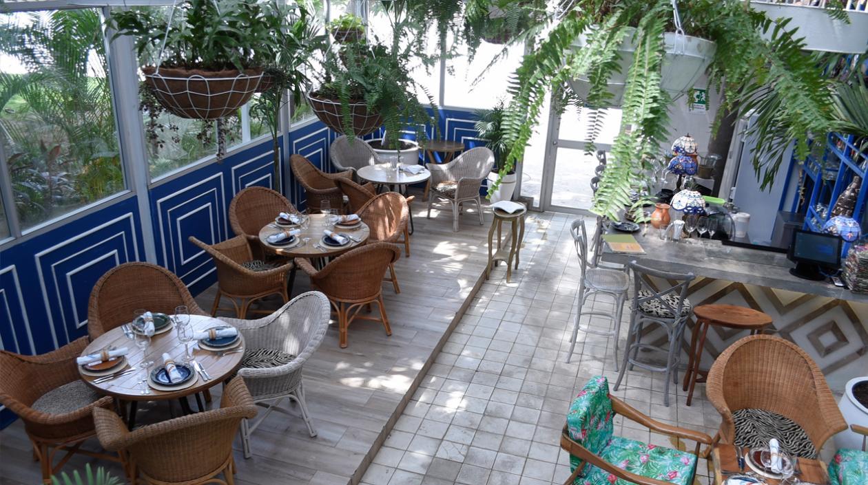 Patio interior climatizado en Mar de leva.