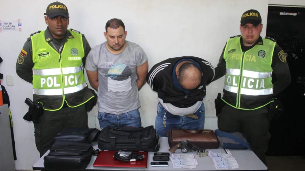 Los capturados fueron conducidos a la URI de la Fiscalía.