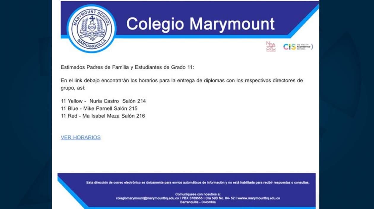 Así citaron a los estudiantes.