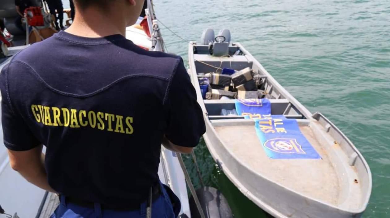 Lancha incautada por la policía de Costa Rica.