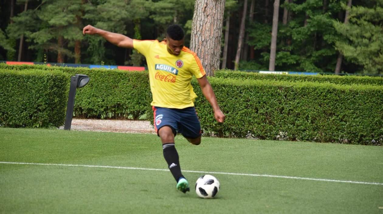 Fabra durante un entrenamiento. 