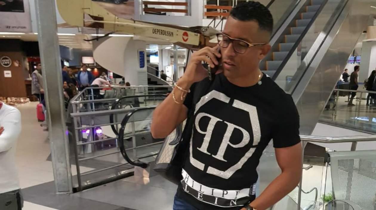 Farid Díaz antes de viajar a Italia con la Selección Colombia. 