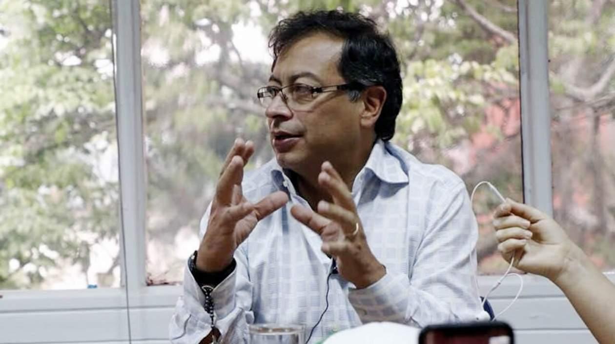 El candidato izquierdista a la Presidencia de Colombia Gustavo Petro