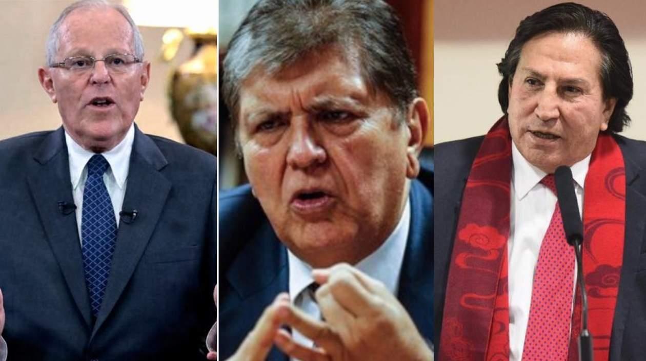 Pedro Pablo Kuczynski, Alan García y Alejandro Toledo.