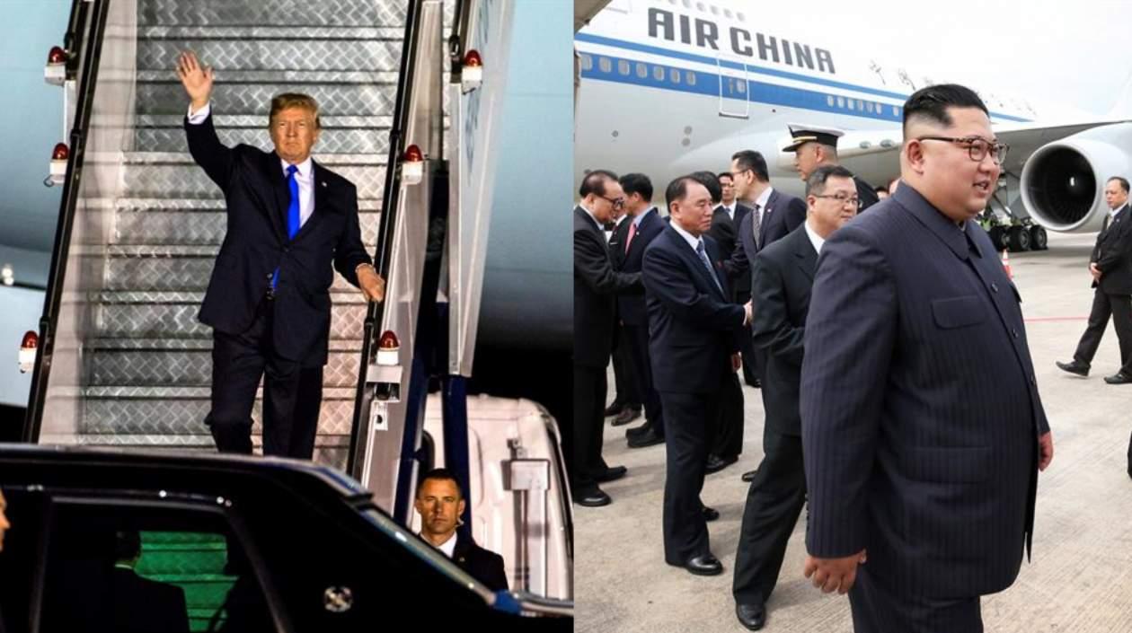 Donald Trump y Kim Jong-un.