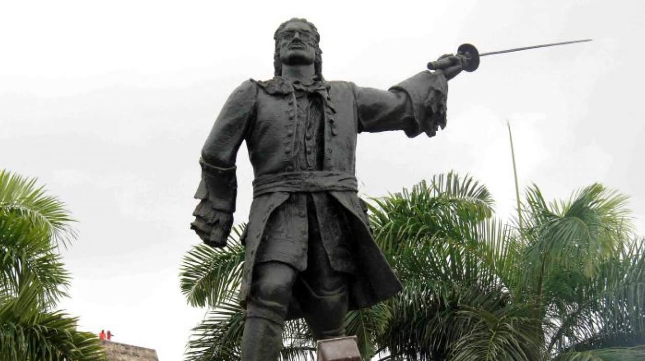 Estatua de Blas de Lezo en Cartagena.