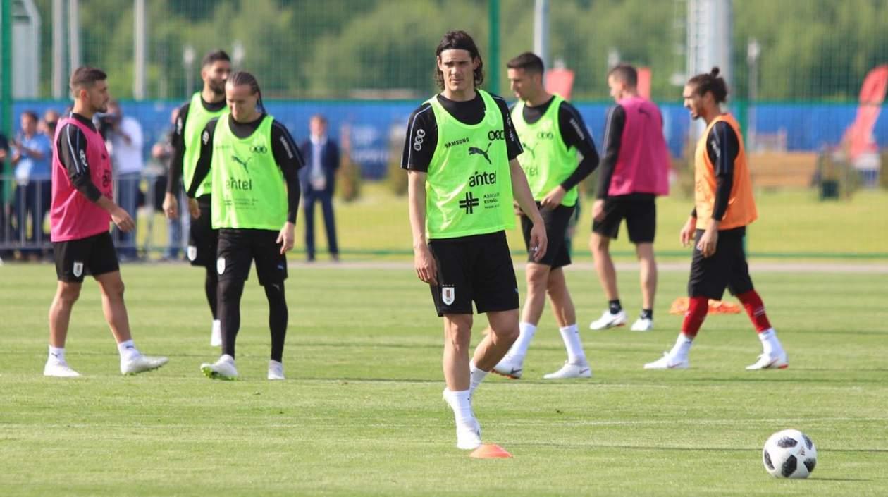 Edison Cavani, delantero uruguayo. 