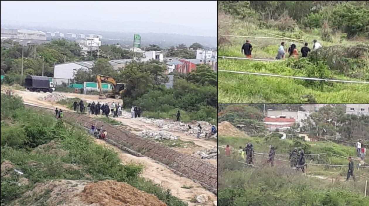 Imagen de la invasión de venezolanos en el sector de Las Estrellas.