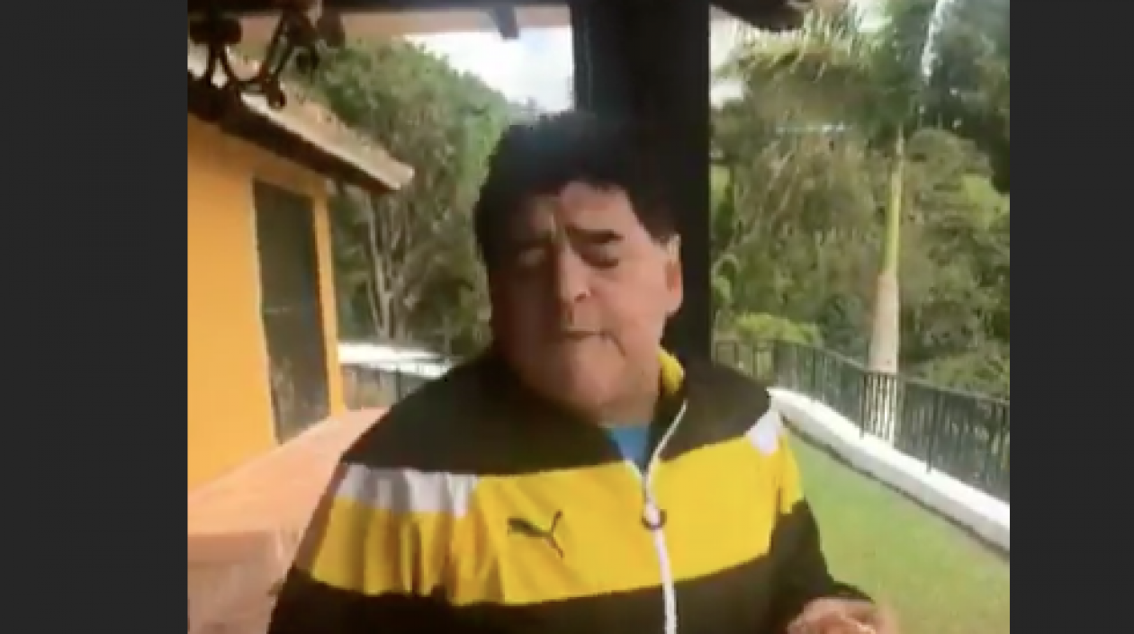 El exfutbolista Diego Armando Maradona.