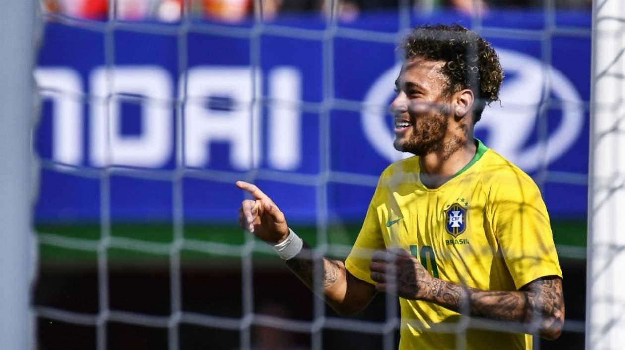 Neymar, delantero brasileño. 