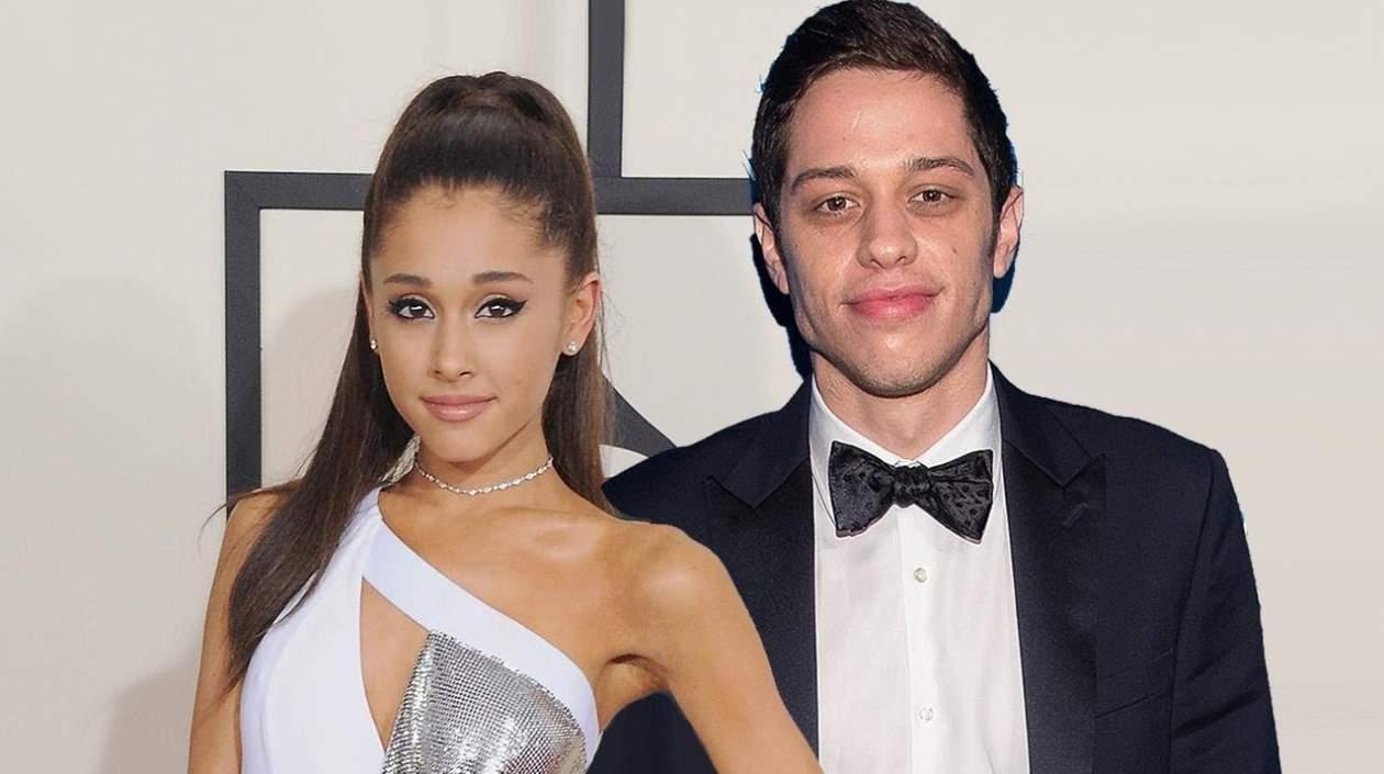 Ariana Grande y el humorista y el humorista Pete Davidson.
