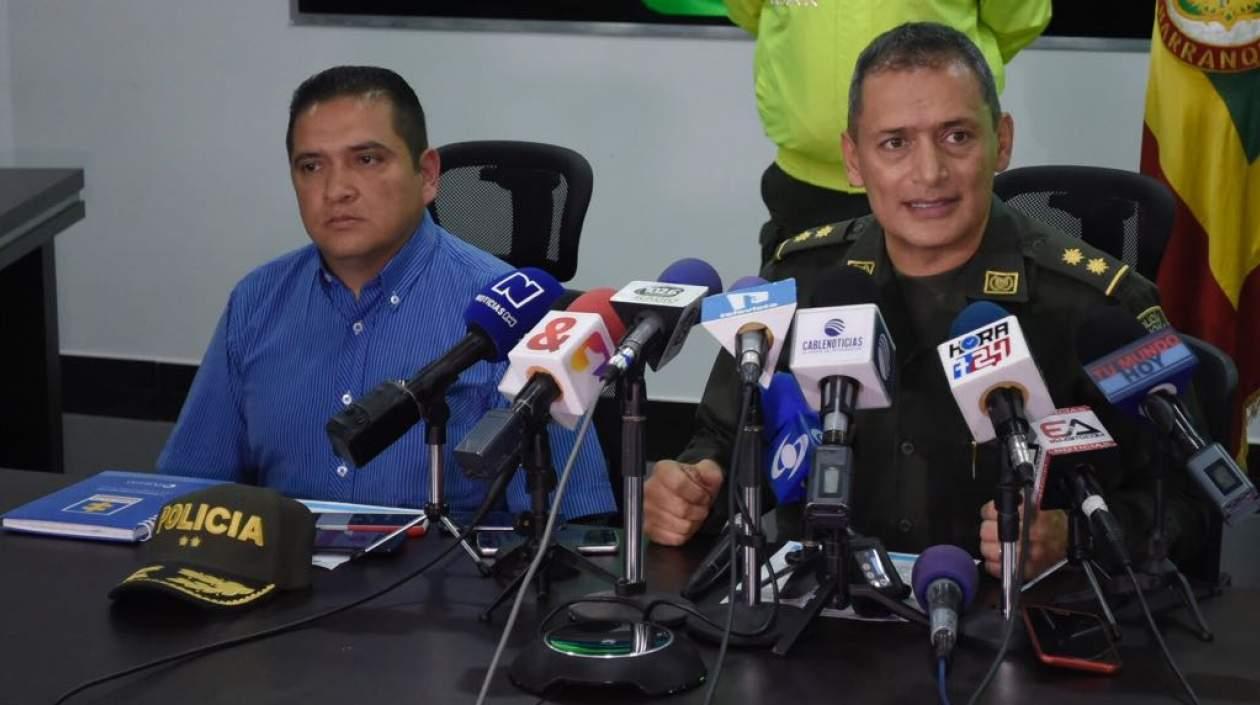 El Comandante de la Policía Metropolitana de Barranquilla, general Mariano Botero Coy. 