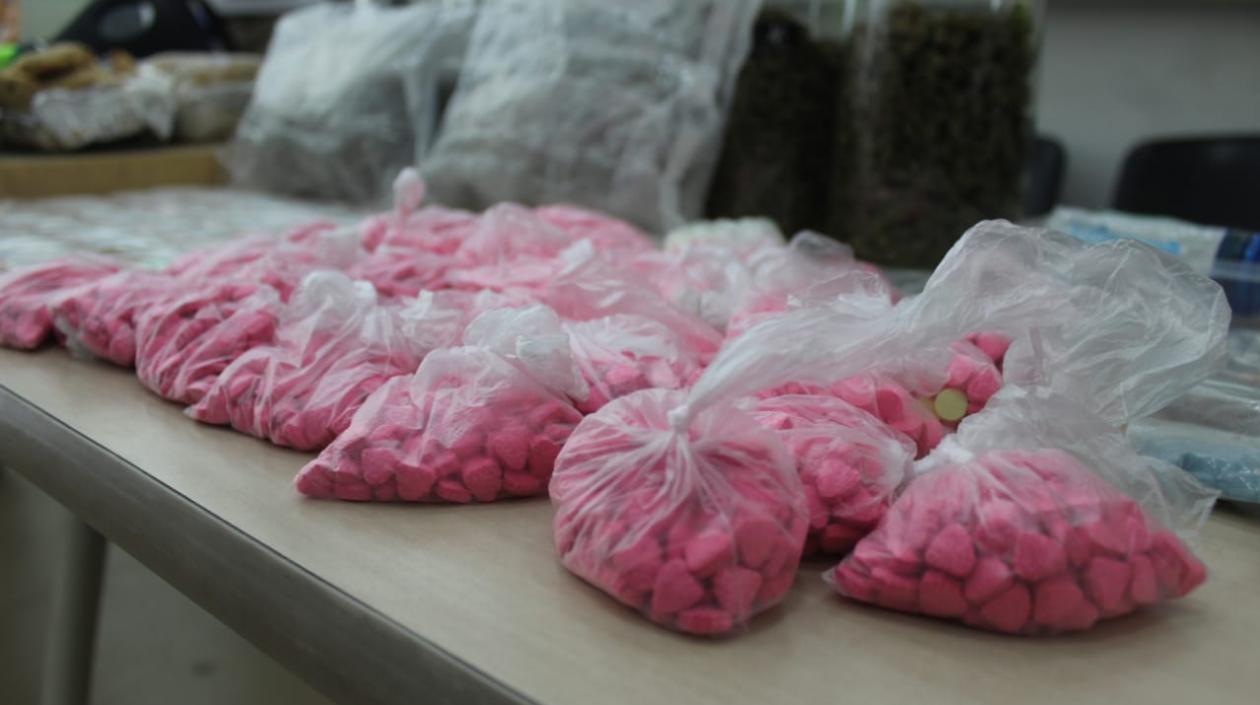 Droga sintética hallada en el opertaivo. 