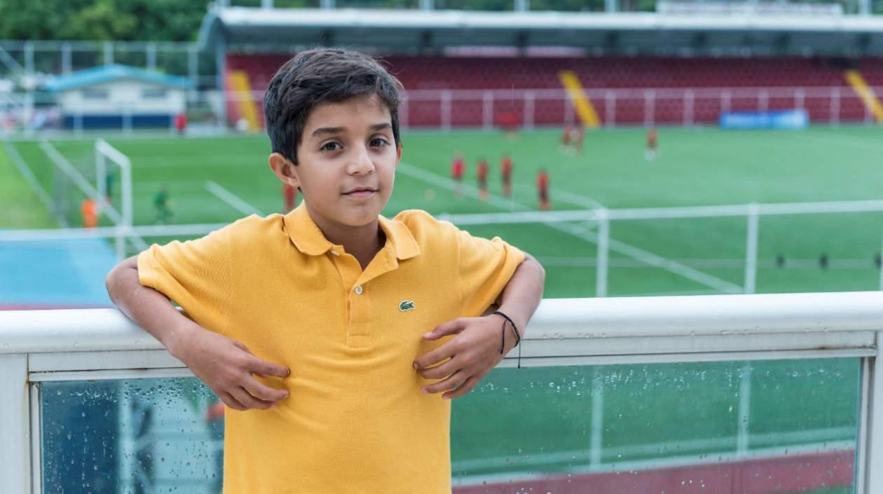 Diego Birbragher, uno de los niños panameños en el evento.