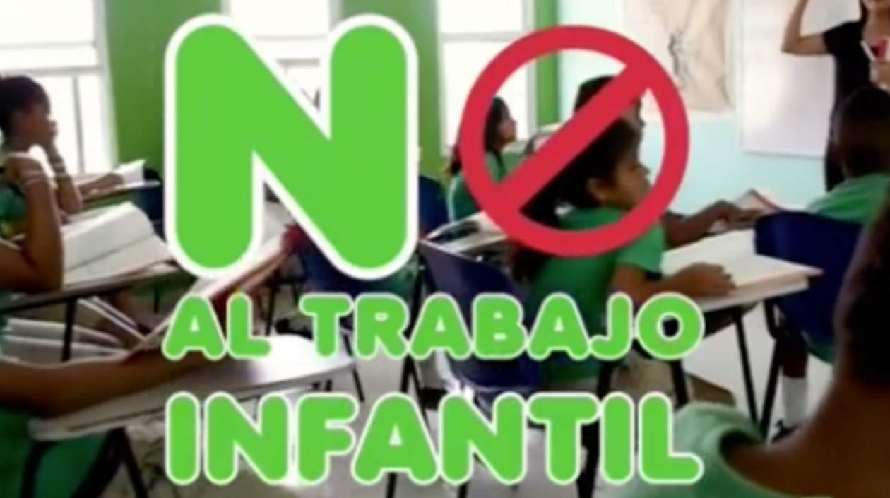 Dile No al trabajo infantil.