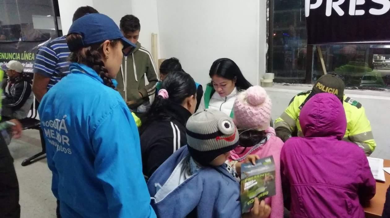 Secretaría de Integración Social en su labor en Corabastos.