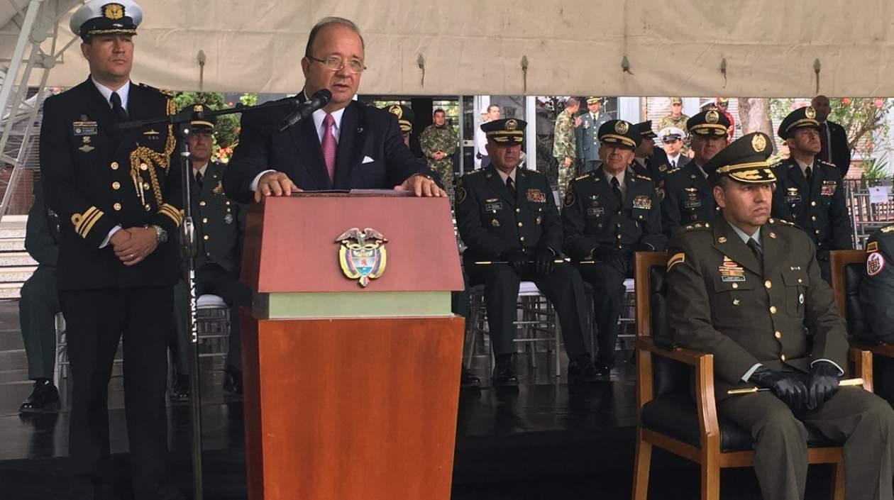 El ministro de Defensa, Luis Carlos Villegas. 