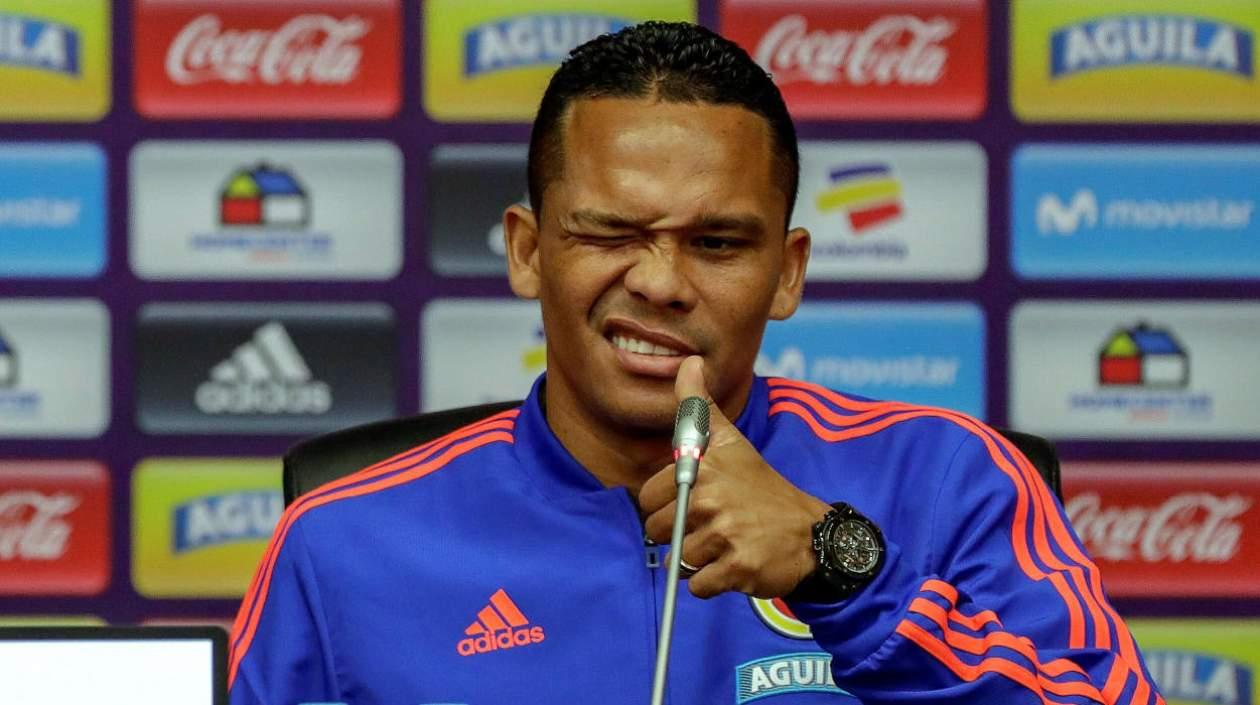 Carlos Bacca, delantero de la Selección Colombia. 