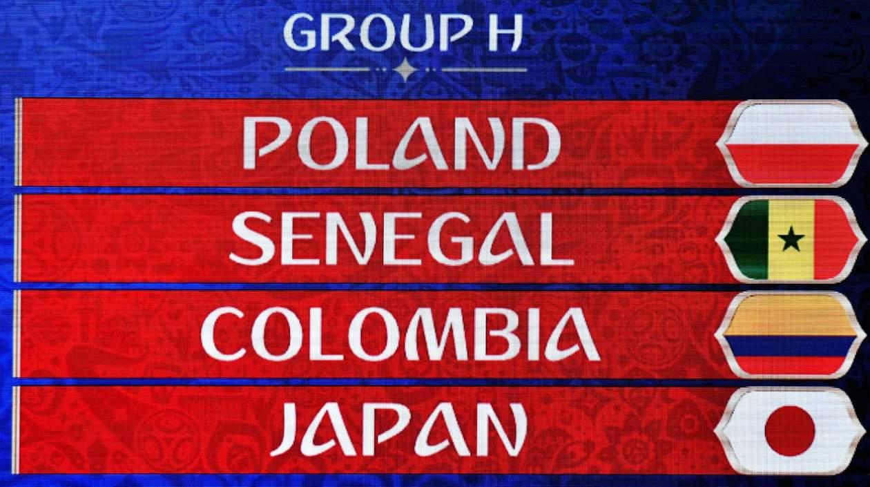 Equipos del grupo H del Mundial. 