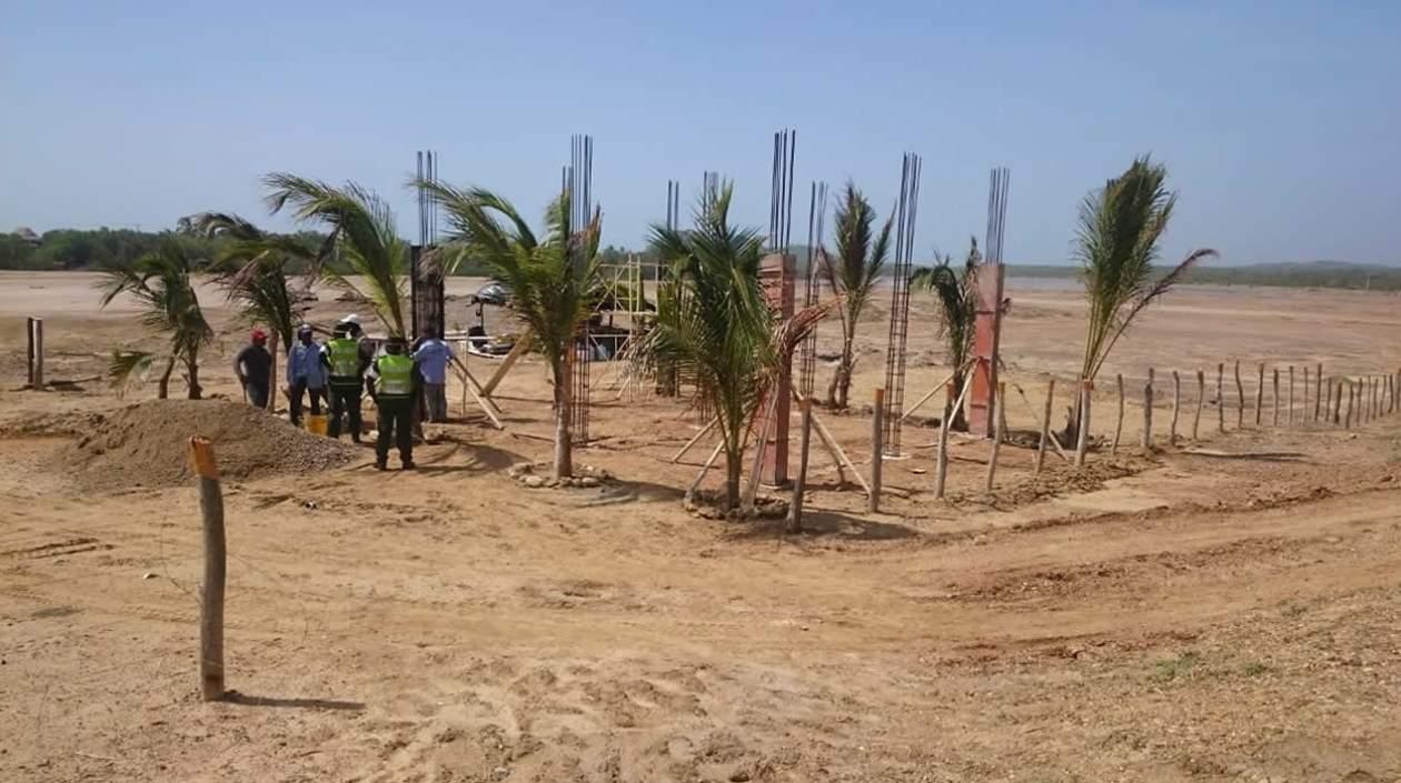 En este lugar de Punta Astilleros fueron sorprendidos los tres hombres capturados.