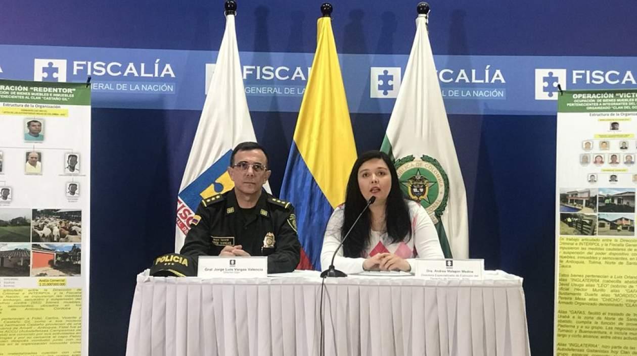 La Fiscalía dio a conocer los resultados de la ofensiva nacional contra los bienes ilegales de las Bacrim.